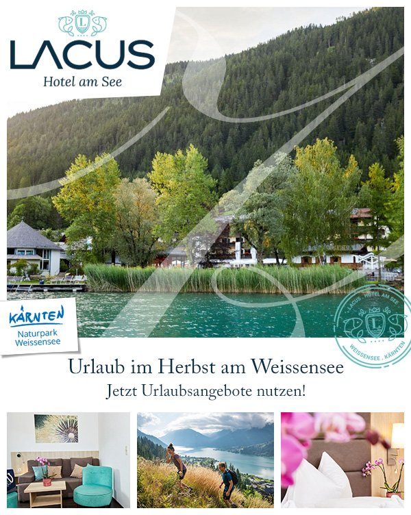LACUS - Hotel am See | Herbsturlaub Wellnesshotel Weissensee Kärnten